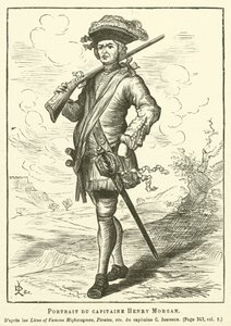Portret van kapitein Henry Morgan door French School