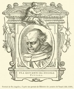Portret van Fra Angelico (gravure)