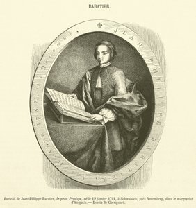 Portret van Jean-Philippe Baratier (gravure)