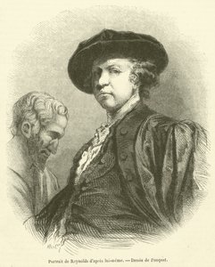 Portret van Reynolds naar zichzelf door French School