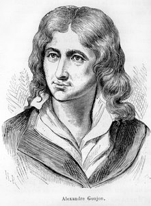 Portret van Alexandre Goujon (1766-1795), acteur van de Franse revolutie - in 