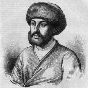 Portret van Alexandre Maurocordato (Mavrocordatos) (1636-1709), Griekse politicus, Drogman (tolk) voor de Ottomaanse regering. Gravure door Chevignard in 