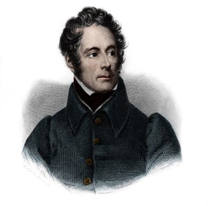 Portret van Alphonse de Lamartine (1791-1869), Franse schrijver, dichter en politicus. in 