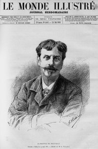 Portret van Alphonse de Neuville (1835-1885), Franse schilder en tekenaar, in 