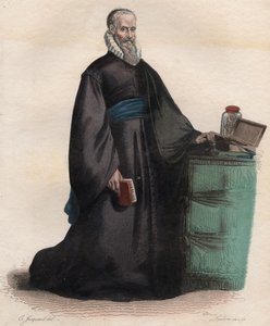 Portret van Ambroise Paré (1509-1590), Franse chirurg door French School