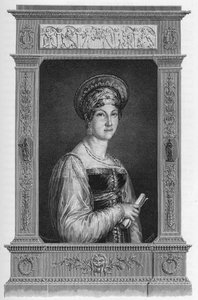 Portret van Anne Françoise Boutet genaamd Mademoiselle Mars (1779-1847) Franse actrice - Gravure uit 1862 in 
