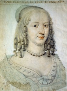 Portret van Anne Genevieve de Bourbon Conde, Hertogin van Longueville (1619-1679) door French School