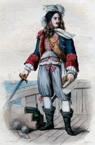 Portret van Anne Hilarion de Costentin (Cotentin), graaf de Tourville (1642-1701), Franse marinecommandant