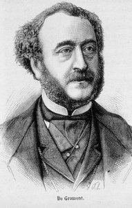 Portret van Antoine Agenor, Hertog De Gramont, Franse diplomaat en politicus (1819 - 1880) - in 
