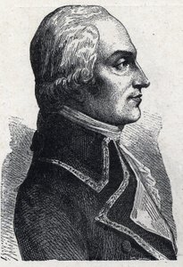 Portret van Armand Louis de Gontaut Biron, Franse militair. Gravure van 1889. Privécollectie.