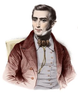 Portret van Augustin Eugene Scribe (1791-1861), Franse romanschrijver - Portret van Eugene Scribe (1791-1861), Franse auteur van komedies van zeden door French School
