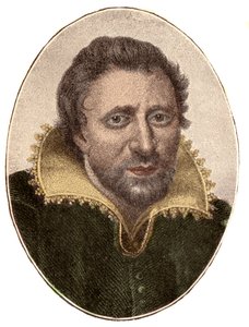 Portret van Ben Jonson, Engelse auteur en toneelschrijver. door French School