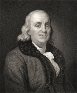 Portret van Benjamin Franklin door French School