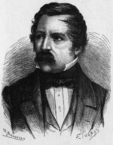 Portret van Carl (Karl) August von Steinheil (1801-1870), Duitse natuurkundige, uitvinder op het gebied van telegrafie - in 