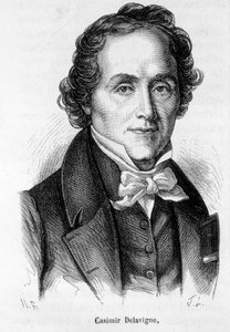 Portret van Casimir Delavigne, Franse dichter en toneelschrijver (1793-1843)