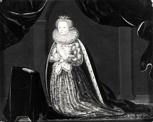 Portret van Catherine van Cleves (1417-79) Hertogin van Guise