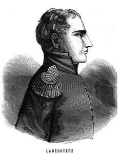 Portret van Charles Angélique François Huchet de La Bédoyère door French School