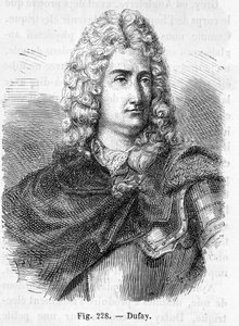 Portret van Charles François Du Fay (Dufay?) (1698 - 1739), Franse chemicus en natuurkundige - in 