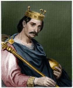 Portret van Karel II de Kale (823 - 877), Koning van Frankrijk - in 