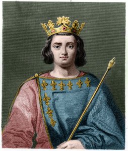 Portret van Karel IV de Schone (1294 - 1328), Koning van Frankrijk - in 