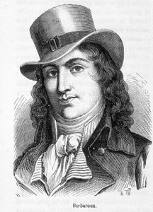 Portret van Charles Jean Marie Barbaroux (1767 - 1794), een Franse politicus die de federaties van Marseille leidde toen de Tuilerieën in 1792 werden ingenomen door French School