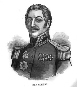 Portret van Charles Marie, Graaf Denys van Damremont (1783-1837), Franse generaal. Gravure in 
