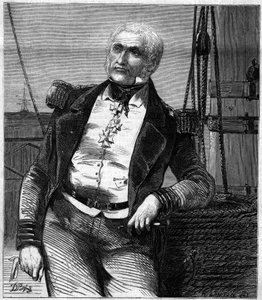 Portret van Charles Napier (1786-1860), Schotse admiraal en politicus. Gravure in 