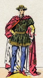 Portret van Karel VII (1403-1461), koning van Frankrijk door French School
