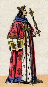 Portret van Karel V de Wijze (1338-1380), Koning van Frankrijk.