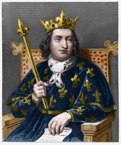 Portret van Karel V de Wijze (1338-1380), koning van Frankrijk - in 