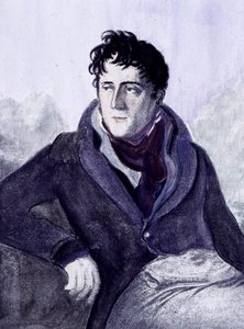 Portret van Chateaubriand. 19e eeuwse gravure