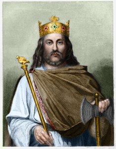 Portret van Chilperic I (539 - 584), koning van Neustrië - in 