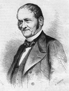 Portret van Dr. Jules Cabarrus (1801-1870), Franse arts. Gravure in Le Monde Illustré nr. 685 van 28 mei 1870