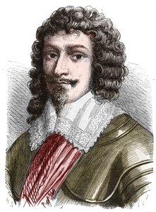 Portret van hertog Hendrik II van Montmorency (1595-1632) Gravure uit het einde van de 19e eeuw door French School