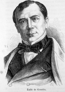 Portret van Émile de Girardin (1806-1881), Franse publicist en politicus, oprichter van de moderne pers door French School