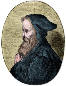 Portret van Empedocles (overleden 490 v.Chr.), Griekse filosoof door French School