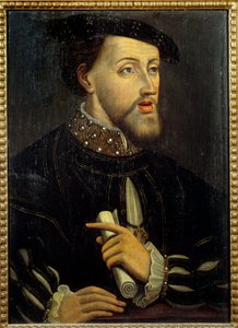 Portret van Keizer Karel V (1500-1558). door French School
