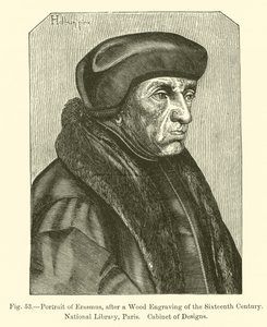 Portret van Erasmus door French School