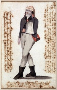 Portret van François Athanase de Charette de la Contrie (1763-1796), arm in een doek, royalistisch leider van de Vendée - Musée Dobrée, Nantes door French School