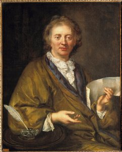 Portret van Francois Couperin (1668-1733), bekend als Couperin de Grote, Franse componist en organist door French School