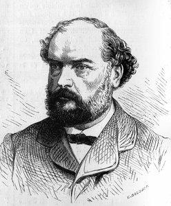 Portret van Francois Desire Bancel (1822-1871), Franse politicus. Gravure in Le Monde Illustré nr. 63 van 5 juni door French School