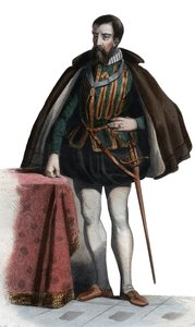 Portret van Francois I de Lorraine (1519-1563), Hertog van Guise, Hertog van Aumale, Franse soldaat en politicus door French School