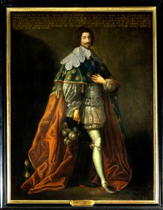 Portret van Francois de Bethune, Hertog van Orval (1598-1678), zoon van Maximiliaan van Bethune, Hertog van Sully (1559-1641). Anoniem schilderij van de 17e eeuw. Olieverf op doek. Verplichte vermelding: Sully sur Loire, Chateau de Sully door French School
