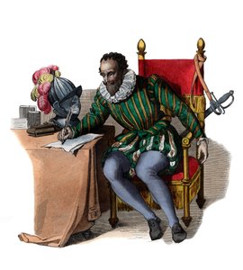 Portret van Francois de Malherbe (1555-1628), Franse dichter, criticus en vertaler