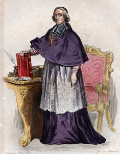Portret van Francois de Pons de Salignac de La Mothe Fenelon (1651-1715), Franse aartsbisschop, theoloog, dichter en schrijver door French School