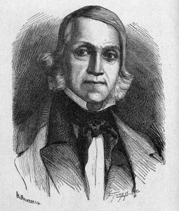 Portret van François Sudre, uitvinder van muzikale telegrafie - in 
