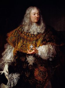Portret van Gabriel de Rochechouart (1600-1677) in groot kostuum als ridder van de Orde van de Heilige Geest door French School