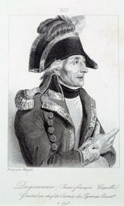 Portret van generaal Dugommier (1738-1794) commandant van de nationale garde van Martinique in 1790
