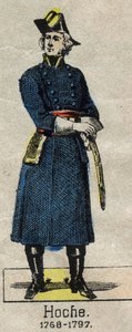 Portret van Generaal Louis Lazare Hoche (1768-1797). Afbeelding van Epinal uit het einde van de 19e eeuw. door French School