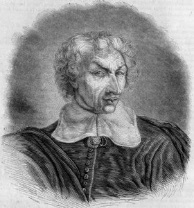 Portret van Gui (Guy) Patin (1601-1672), Franse arts en schrijver. Gravure door Bocour in 